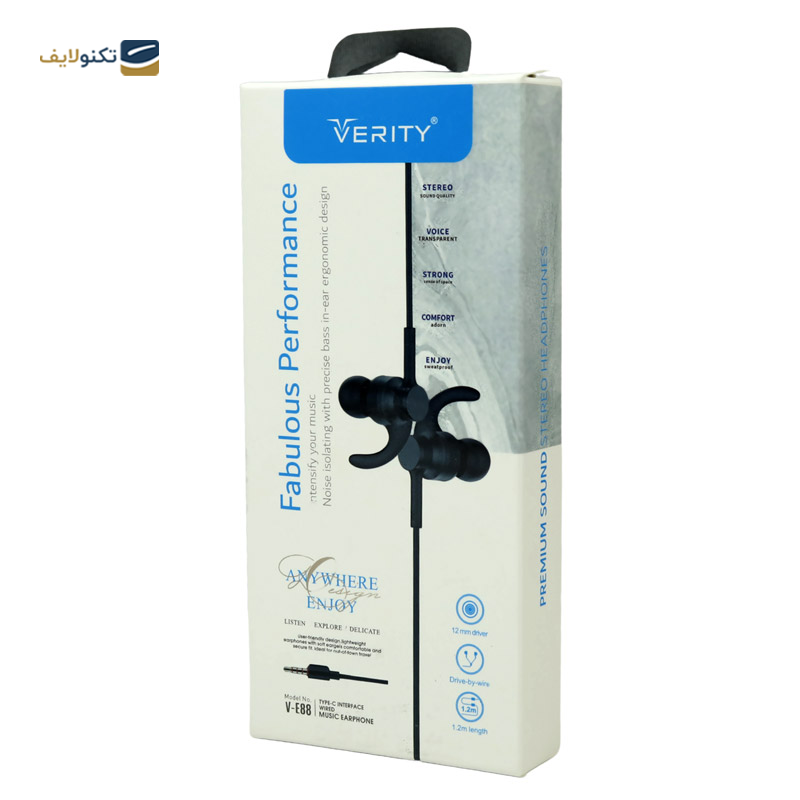 هندزفری سیمی وریتی مدل V-E88 - Verity V-E88 Handsfree