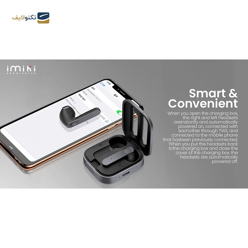 هندزفری بلوتوثی ایمیلب مدل IMIKI MT1 TWS - IMILAB IMIKI MT1 True Wireless Bluetooth Earbuds