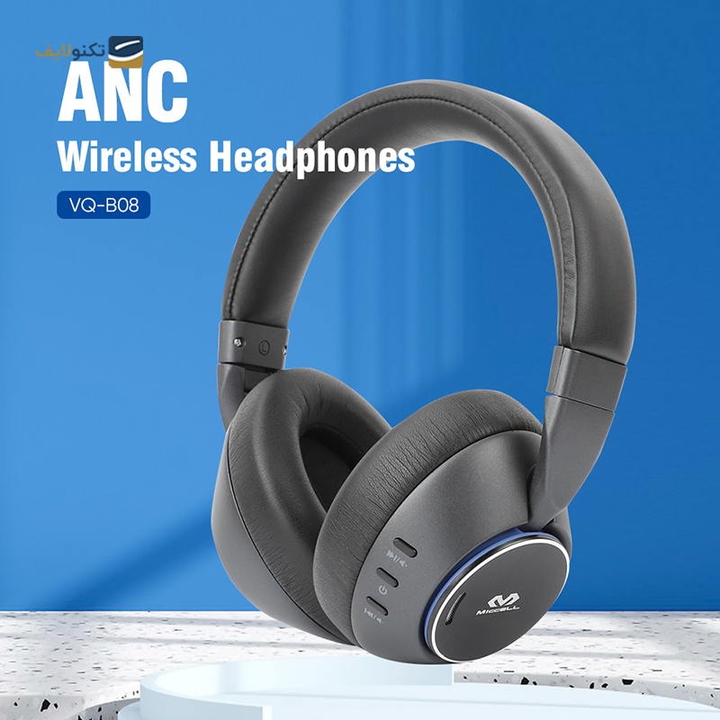 هدفون بلوتوثی میسل مدل VQ-B08 ANC - Miccell VQ-B08 ANC Wireless Bluetooth Headphones