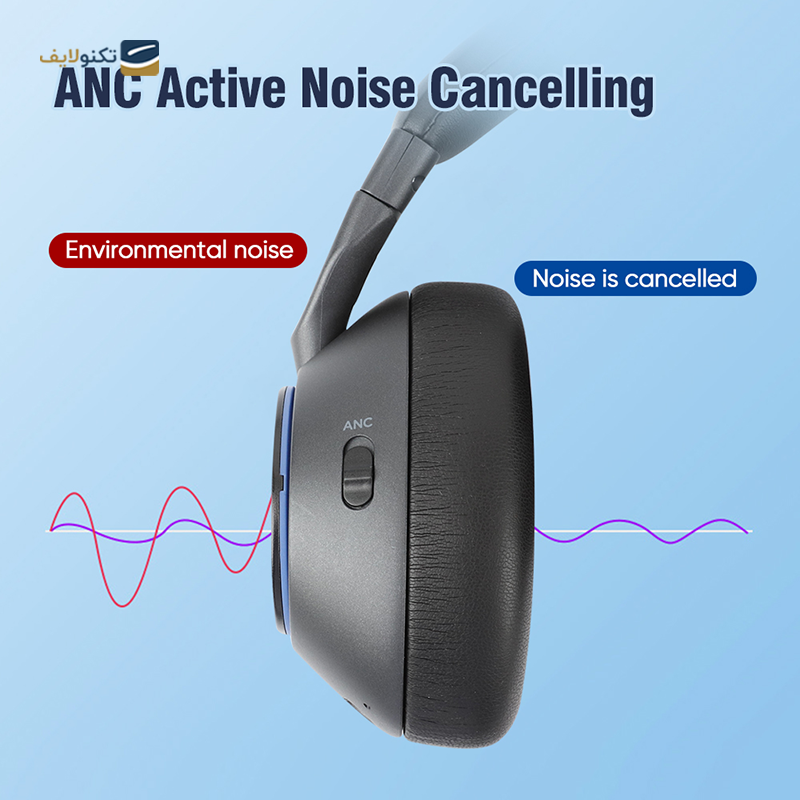 هدفون بلوتوثی میسل مدل VQ-B08 ANC - Miccell VQ-B08 ANC Wireless Bluetooth Headphones