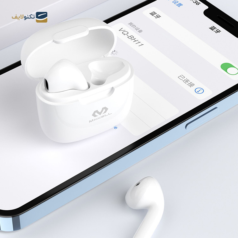 هندزفری بلوتوثی میسل مدل VQ-BH11 - Miccell VQ-BH11 Wireless Bluetooth Earbuds