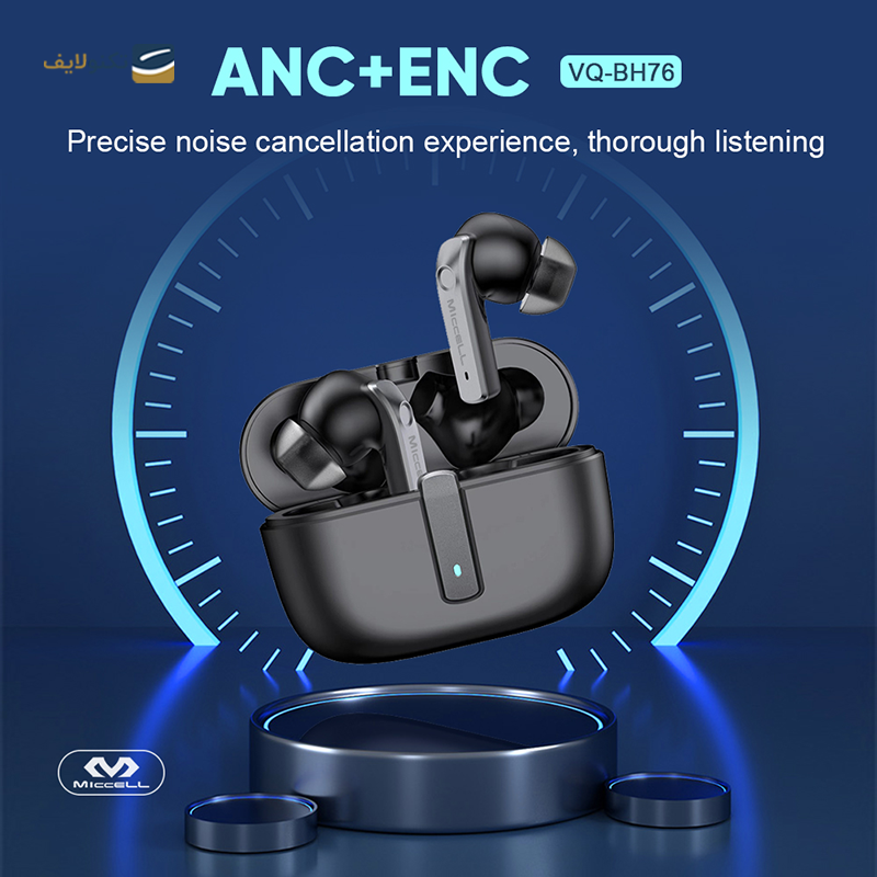 هندزفری بلوتوثی میسل مدل VQ-BH76 - Miccell VQ-BH76 Wireless Bluetooth Earbuds