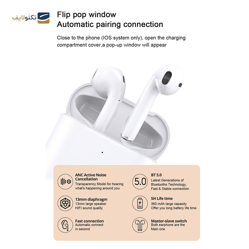 هندزفری بلوتوثی میسل مدل VQ-Q200 - Miccell VQ-Q200 Wireless Bluetooth Earbuds