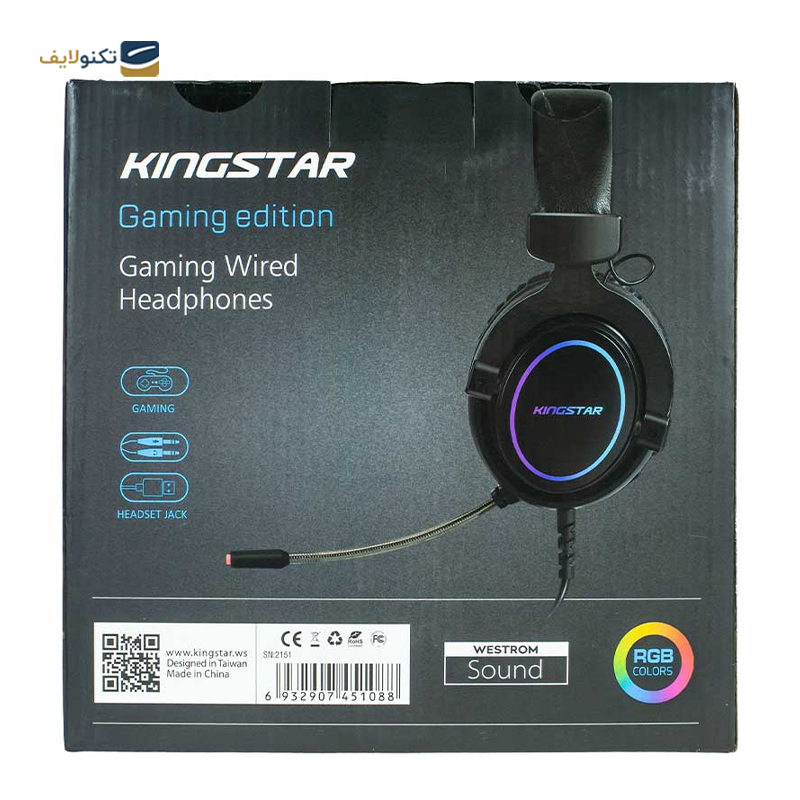 هدفون گیمینگ کینگ استار مدل KWH185G - King Star KWH185G Gaming headphone