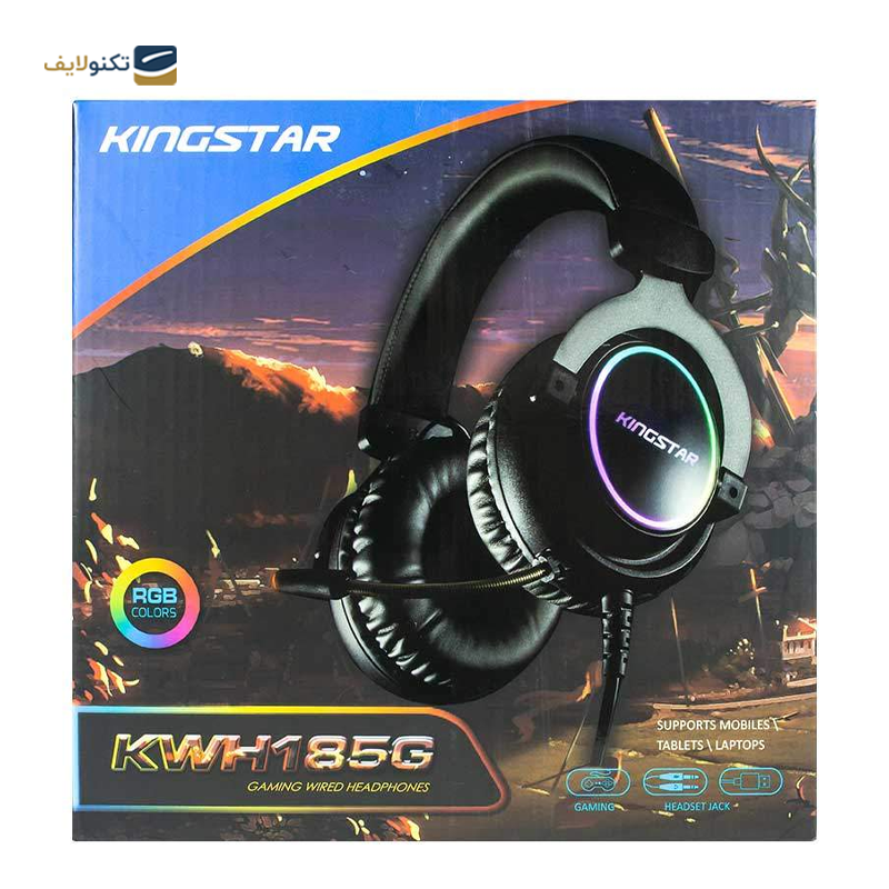 هدفون گیمینگ کینگ استار مدل KWH185G - King Star KWH185G Gaming headphone