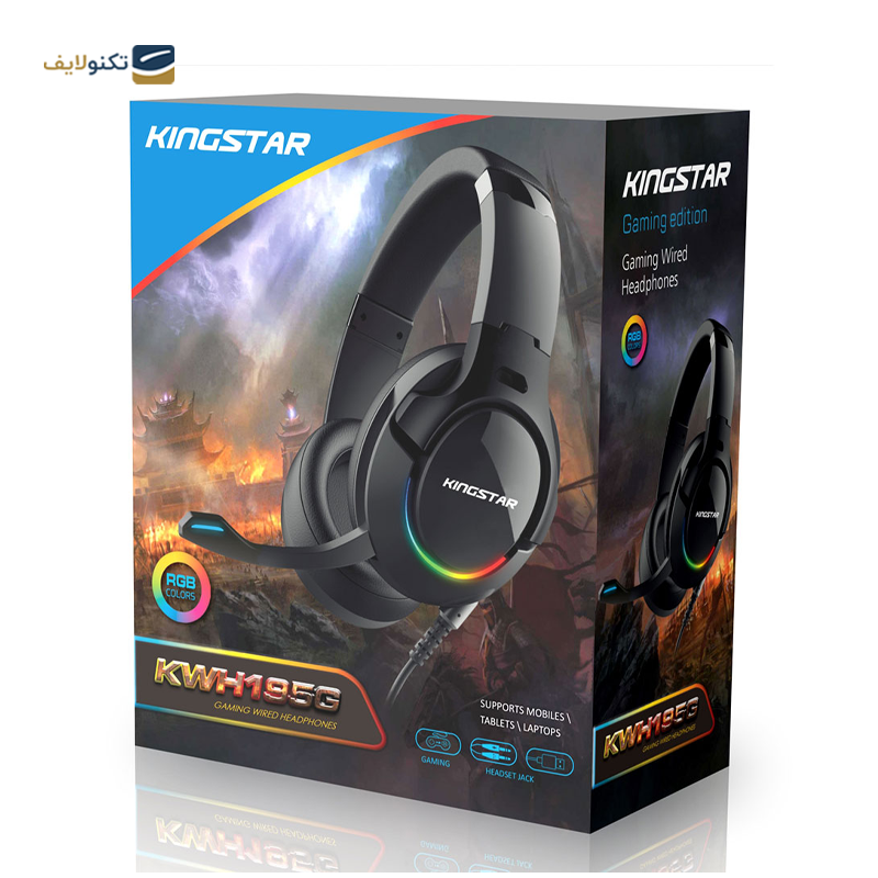 هدفون گیمینگ کینگ استار مدل KWH195G - King Star KWH195G Gaming headphone