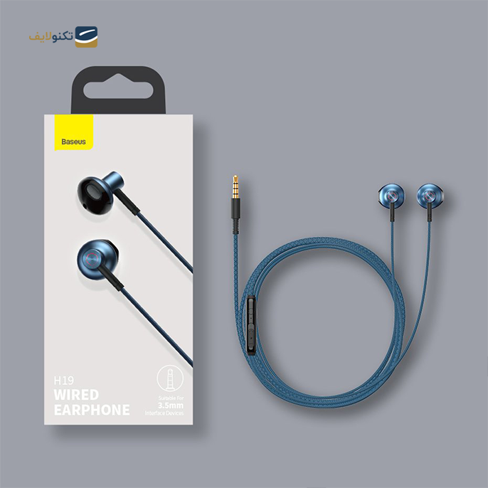  هندزفری سیمی باسئوس Baseus H19 Encok 3.5mm Wired Earphone NGH19-01 -  هندزفری سیمی باسئوس Baseus H19 Encok 3.5mm Wired Earphone NGH19-01