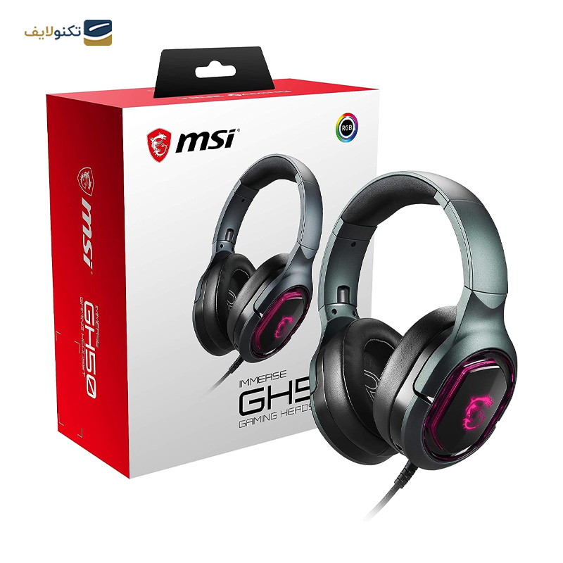 هدفون گیمینگ ام اس آی مدل IMMERSE GH50 - MSI IMMERSE GH50 Gaming Headphone