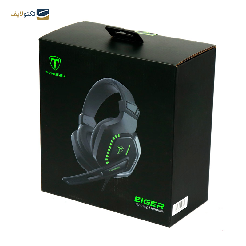 هدفون گیمینگ تی دگر مدل EIGER T-RGH208 - T-DAGGER EIGER T-RGH208 Gaming Headphone