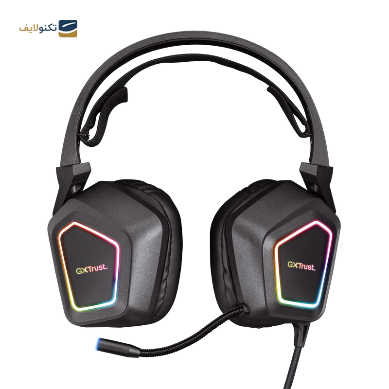 هدفون گیمینگ تراست مدل GXT 450 Blizz RGB - Trust GXT 450 Blizz RGB Gaming Headphone