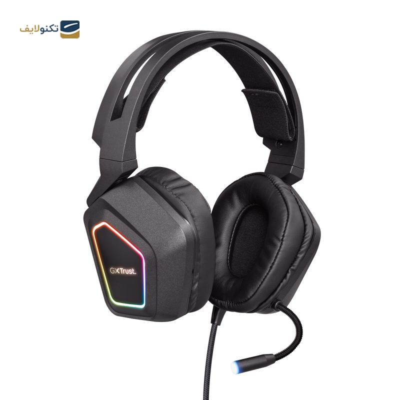 هدفون گیمینگ تراست مدل GXT 450 Blizz RGB - Trust GXT 450 Blizz RGB Gaming Headphone