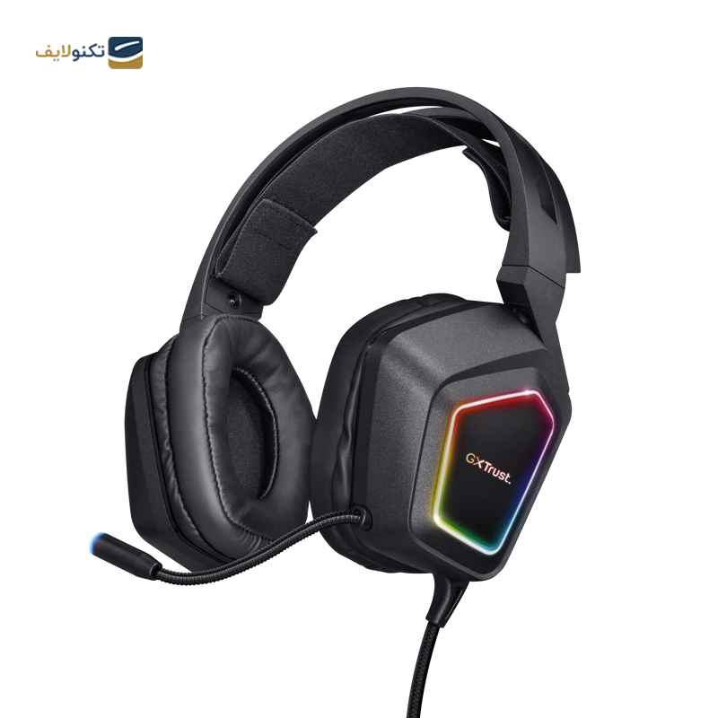 هدفون گیمینگ تراست مدل GXT 450 Blizz RGB - Trust GXT 450 Blizz RGB Gaming Headphone