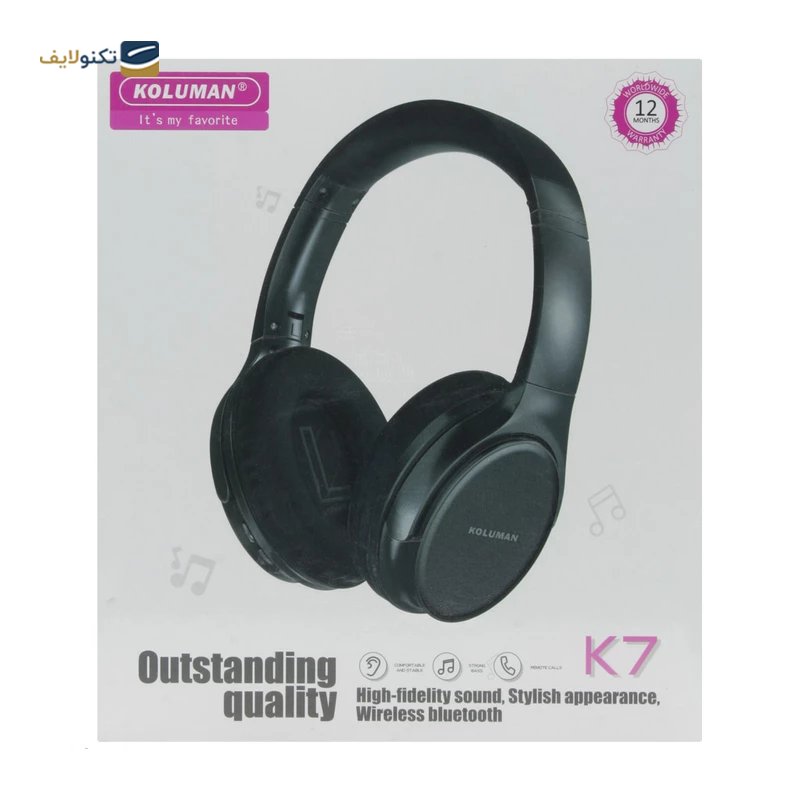 هدفون بی سیم کلومن مدل K7 - Koluman K7 headphone