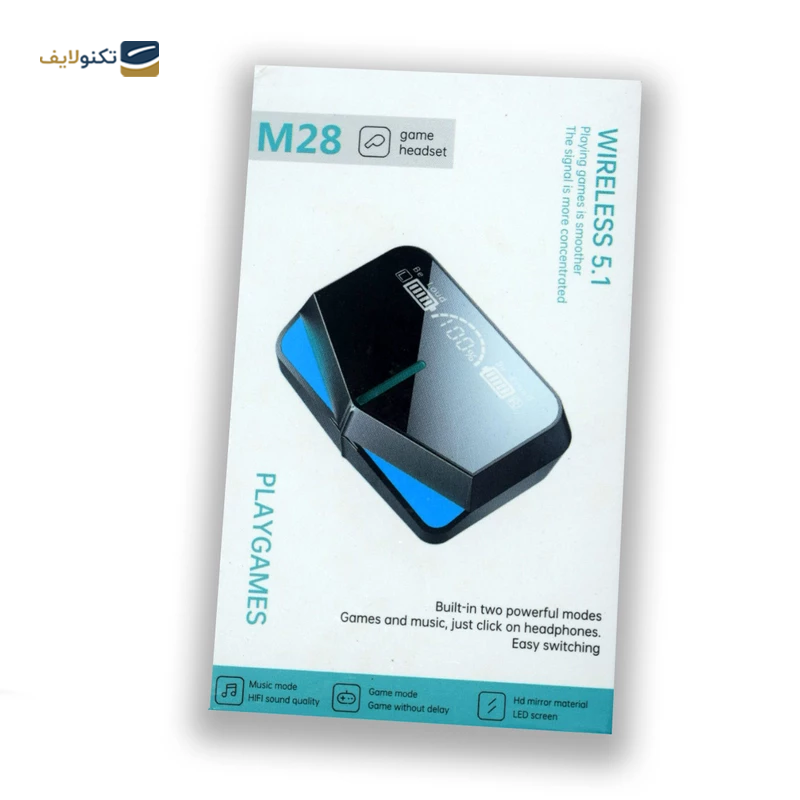 هندزفری بلوتوثی مدل M28 Playgames v5.1  - M28 Playgames v5.1 Handsfree