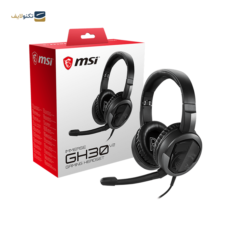 هدفون گیمینگ ام اس آی مدل IMMERSE GH30 V2 - MSI IMMERSE GH30 V2 Gaming Headphone