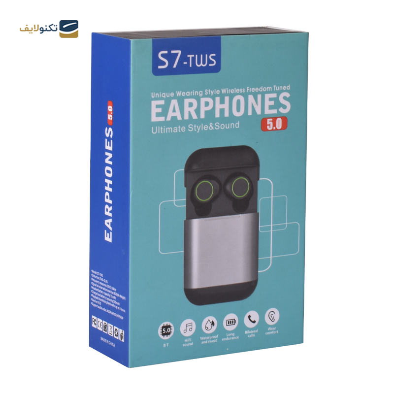 هندزفری بلوتوثی ورنا مدل S7-TWS - Verna S7-TWS Bluetooth Earbuds