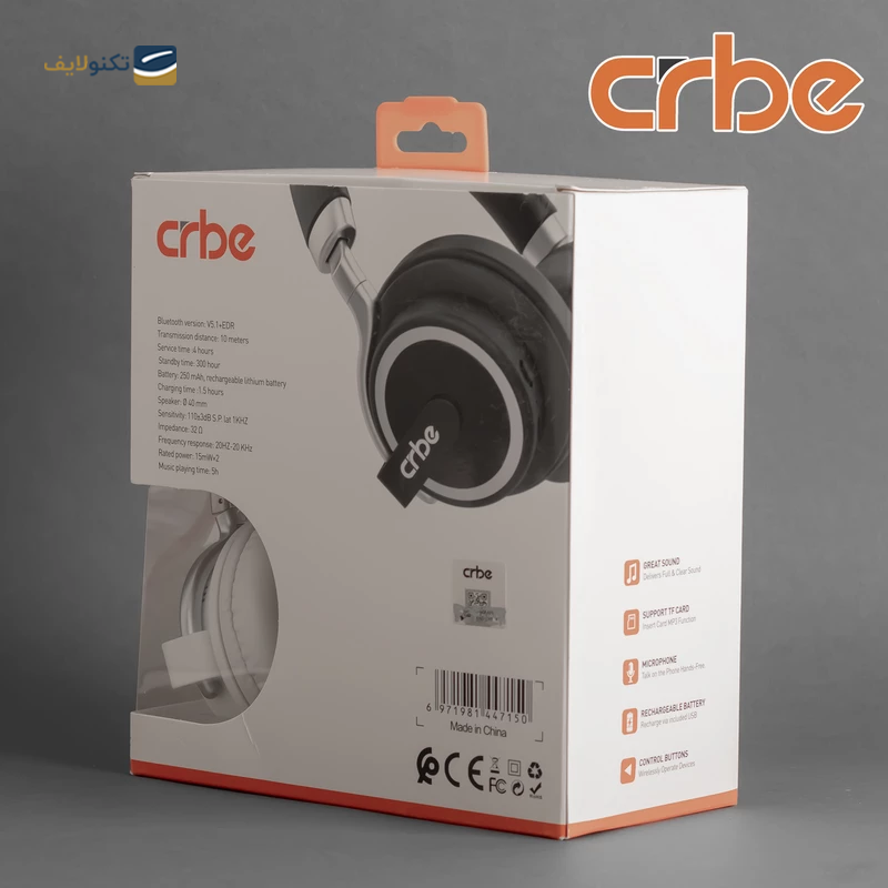 هدفون بی سیم کربی مدل BE-H101 - Crbe BE-H101 wireless headphone