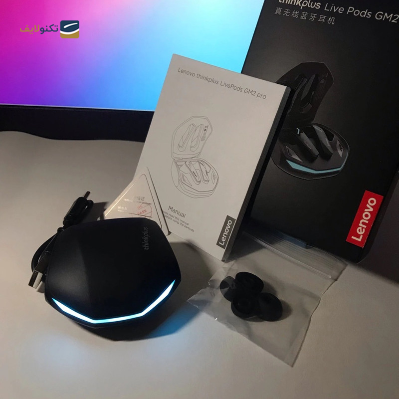 هندزفری بلوتوثی لنوو مدل Live Pods GM2 Pro - Lenovo Live Pods GM2 Pro bluetooth Earbuds