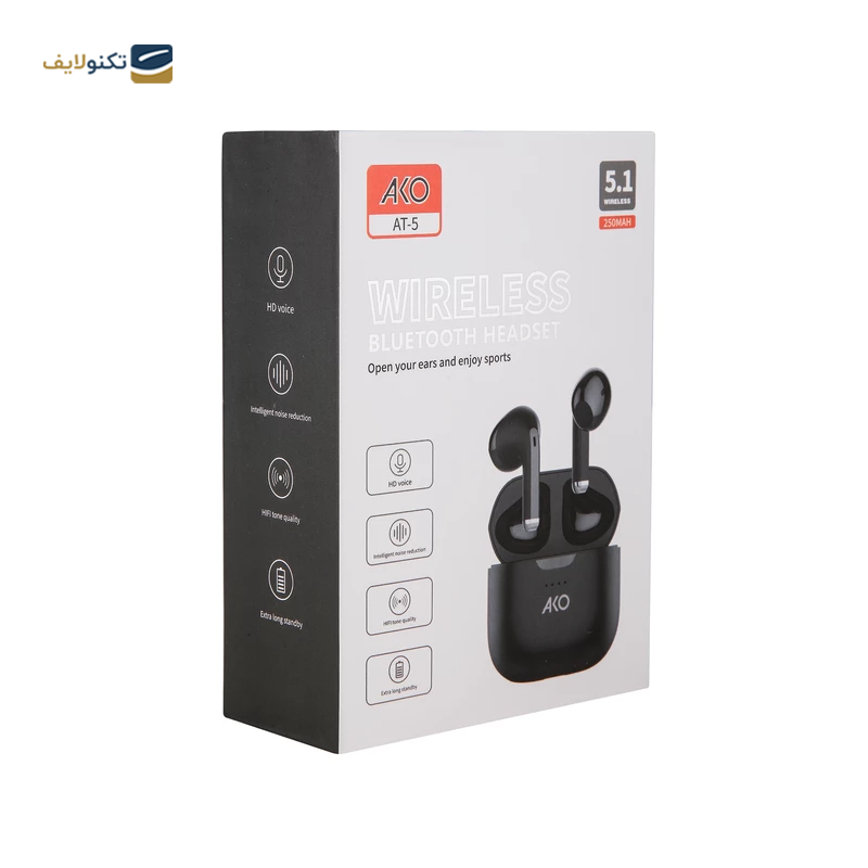 هندزفری بلوتوثی آکو مدل AT- 5 - ACO AT- 5 Bluetooth Earbuds