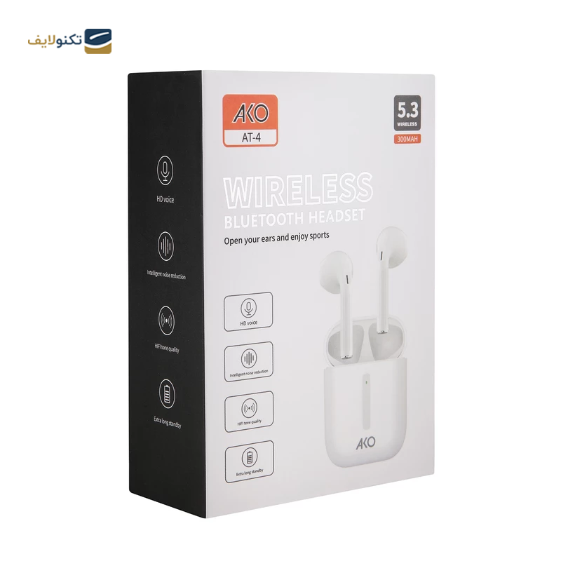 هندزفری بلوتوثی آکو مدل AT- 4 - ACO AT- 4 Bluetooth Earbuds