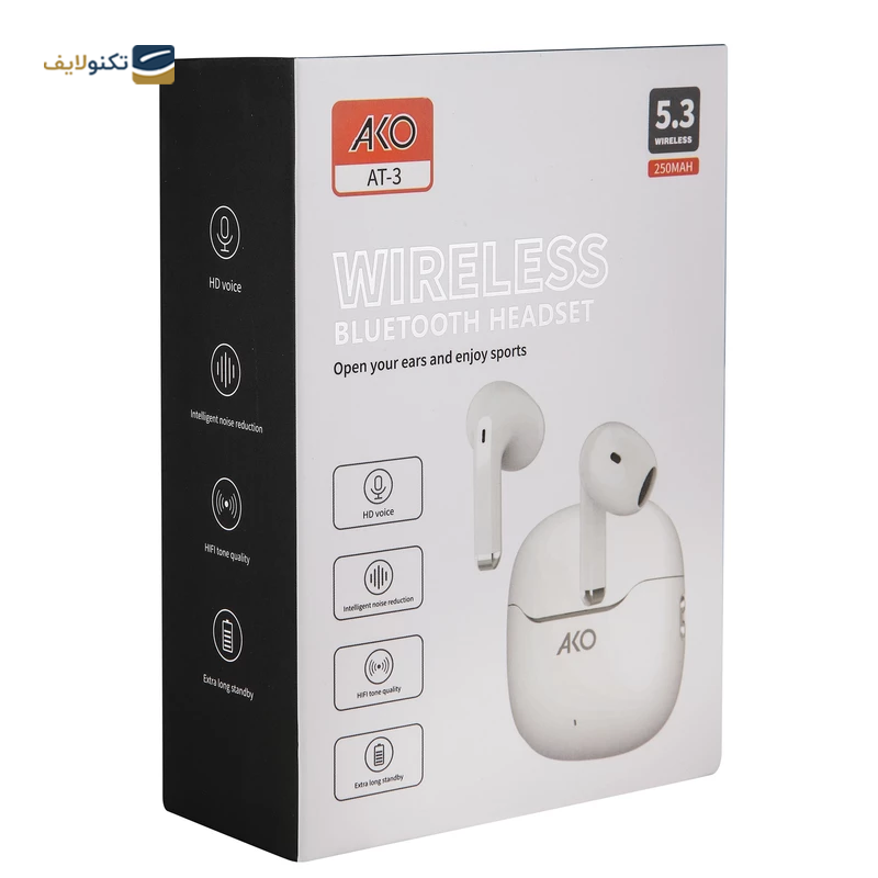 هندزفری بلوتوثی آکو مدل AT- 3 - ACO AT- 3 Bluetooth Earbuds