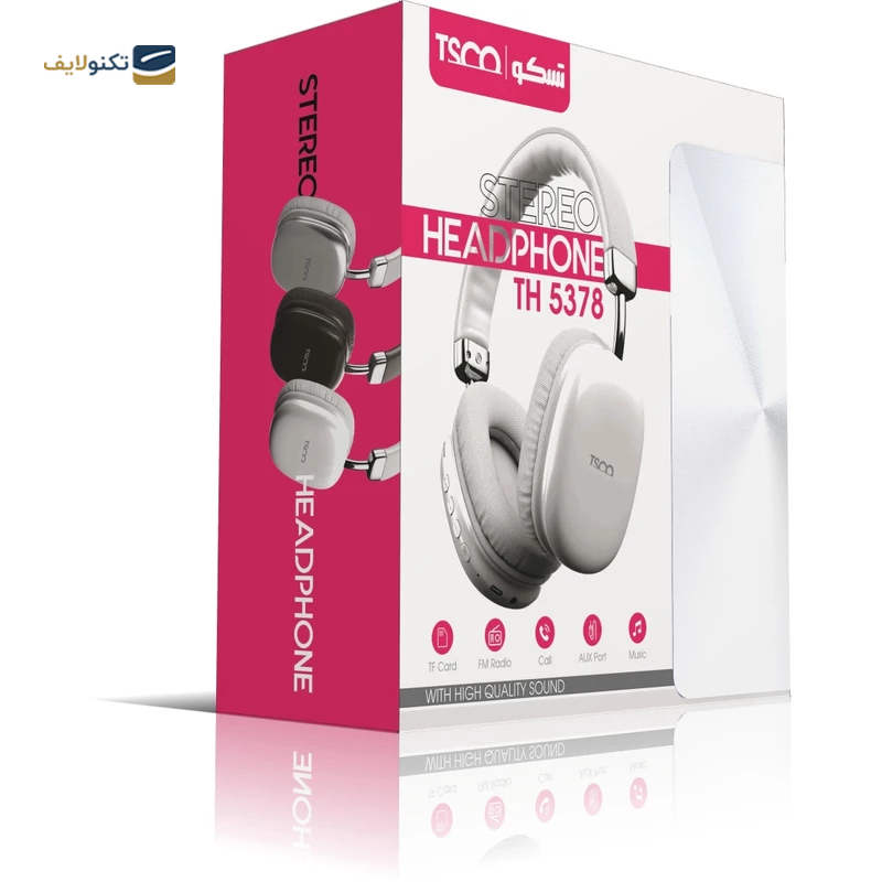 هدفون بی سیم تسکو مدل TH 5378 - TSCO TH 5378 Wireless Bluetooth Headset