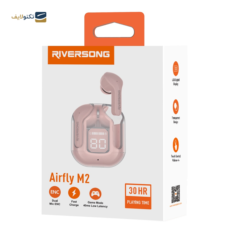 هندزفری بلوتوثی ریورسانگ مدل Airfly M2 - Riversong Airfly M2 bluetooth Earbuds