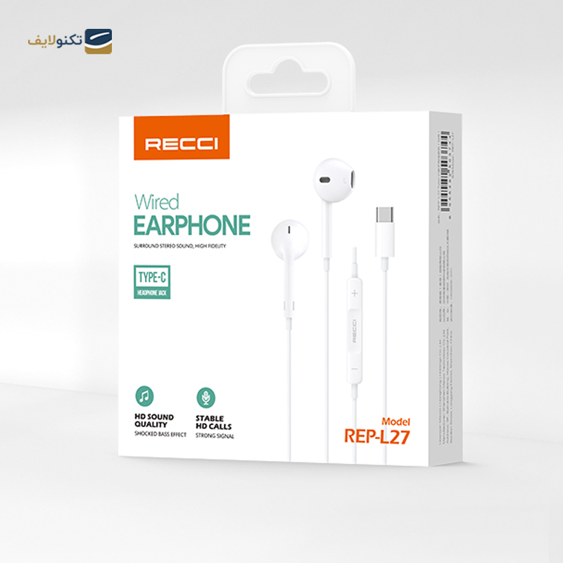 هندزفری سیمی رسی مدل REP-L27 - Recci REP-L27 Handsfree