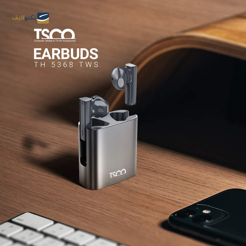 هندزفری بلوتوثی تسکو مدل TH 5368 TWS - Tsco TH 5368 TWS Bluetooth Earbuds