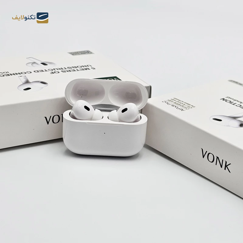 هندزفری بلوتوثی وونک مدل AirPods Pro 2nd به همراه کاور کیس - Vonk AirPods Pro 2nd Bluetooth Earbuds