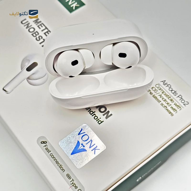 هندزفری بلوتوثی وونک مدل AirPods Pro 2nd به همراه کاور کیس - Vonk AirPods Pro 2nd Bluetooth Earbuds