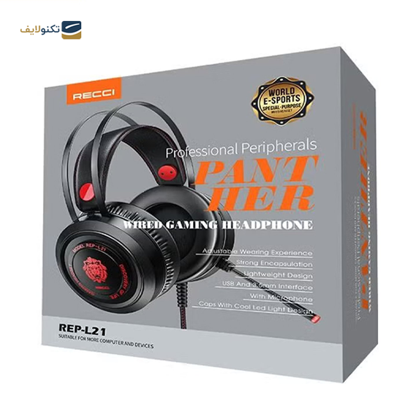 هدست گیمینگ رسی مدل REP-L21 - Recci REP-L21 Gaming Headset