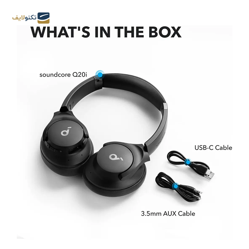 هدفون بی سیم انکر مدل Soundcore Q20i A3004 - Anker Soundcore Q20i A3004 Wireless Headphone