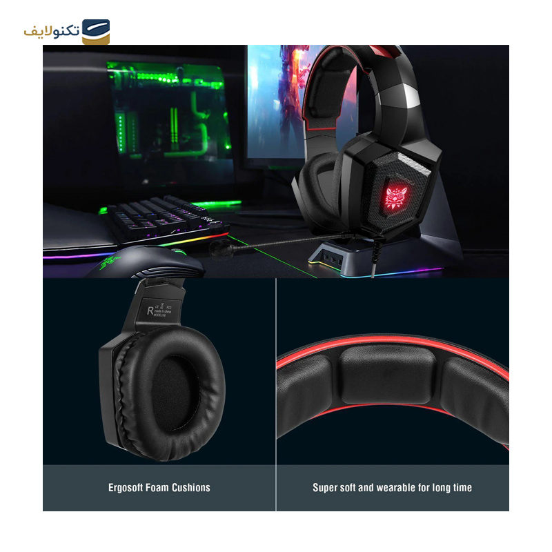 هدفون گیمینگ اونیکوما مدل K۸ - Onikuma K۸ Gaming Headphone