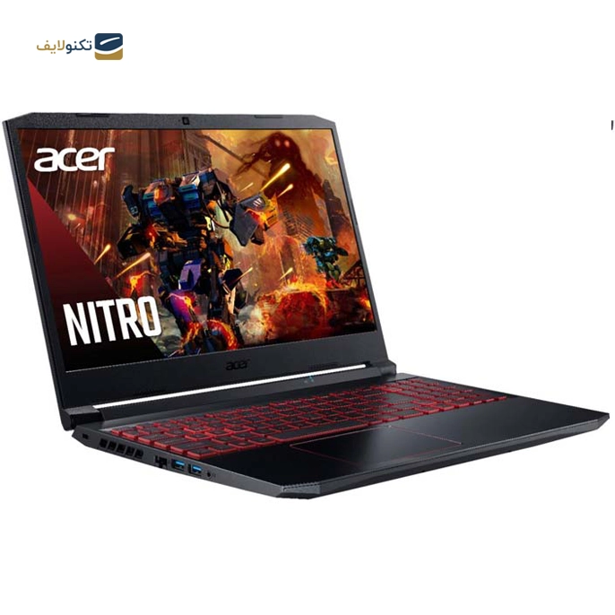 لپ تاپ 15.6 اینچی ایسر مدل Nitro 5 AN515 i7 (11800H) 24GB 512GB SSD - Acer Nitro 5 AN515 i7 (11800H) 24GB 512GB SSD 4GB GTX 3050