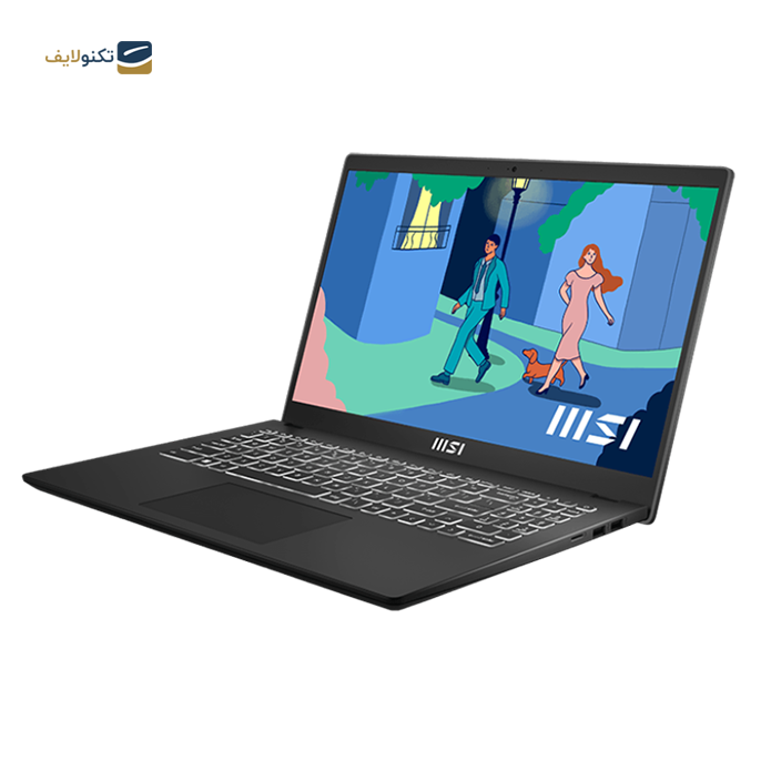 لپ تاپ ام اس آی 15.6 اینچی مدل MODERN 15 B12M 16GB 512GB SSD  - MSI MODERN 15 B12M Core i7 1255U 16GB 512GB SSD Intel Full HD Laptop
