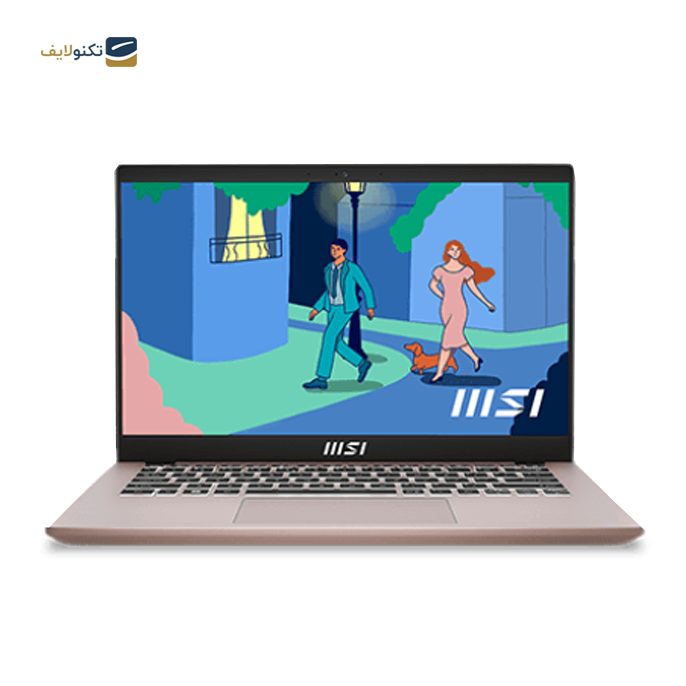 لپ تاپ ام اس آی 14 اینچی مدل Modern 14 C12M - MSI Modern 14 C12M i5 1235U-8GB DDR4-512GB SSD-Intel Iris -IPS 14 inch Laptop