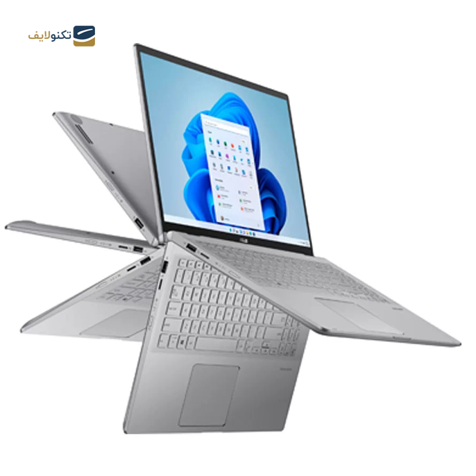 لپ تاپ ۱۵.۶ اینچی ایسوس مدل ZenBook Q508UG 8GB 512GB SSD - Asus R7 5700U-8GB-512GB SSD-2GB MX450-FHD ۱۵.۶ inch Laptop