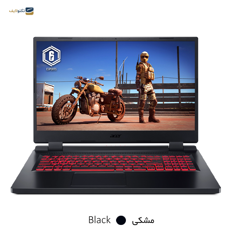 لپ‌ تاپ ایسر 17.3 اینچی مدل Nitro 5 AN517-55-57WA i5 12500H 16GB 512GB SSD RTX 3050 - Acer Nitro 5 AN517-55-57WA i5 12500H 16GB 512GB SSD 4GB RTX 3050 FHD 17.3 Inch Laptop
