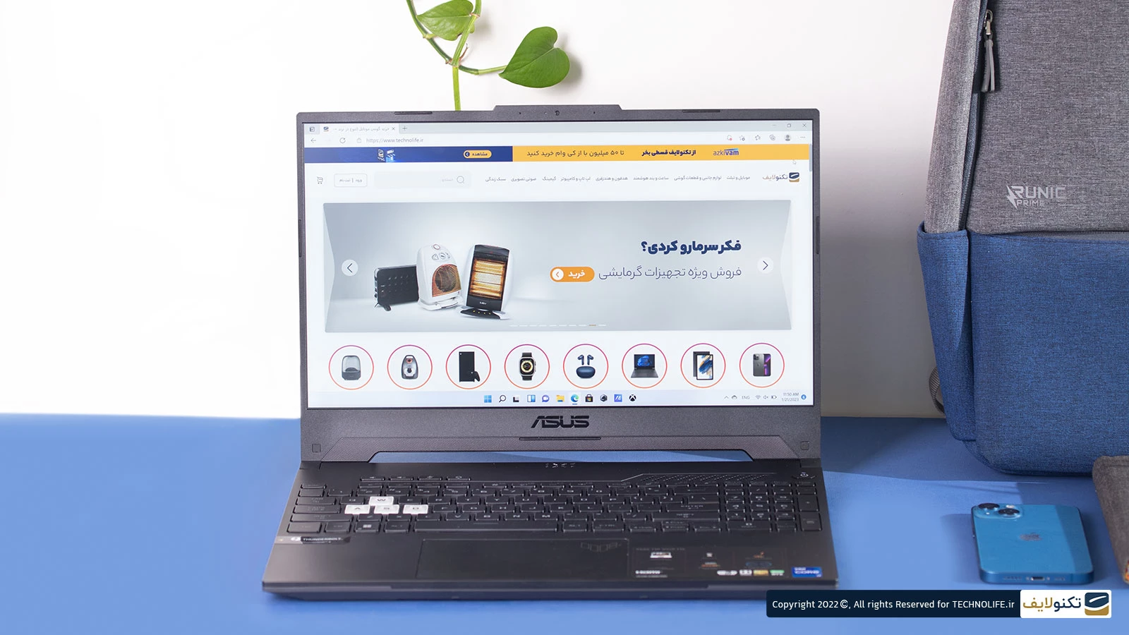 لپ تاپ گیمینگ ایسوس 15.6 اینچی مدل TUF Gaming FX517ZR I7 16GB 1TB RTX3070 - ASUS i7 12650H-16GB-1TB SSD-8GB GEFORCE RTX3070 GDDR6-IPS 15.6 FHD Laptop