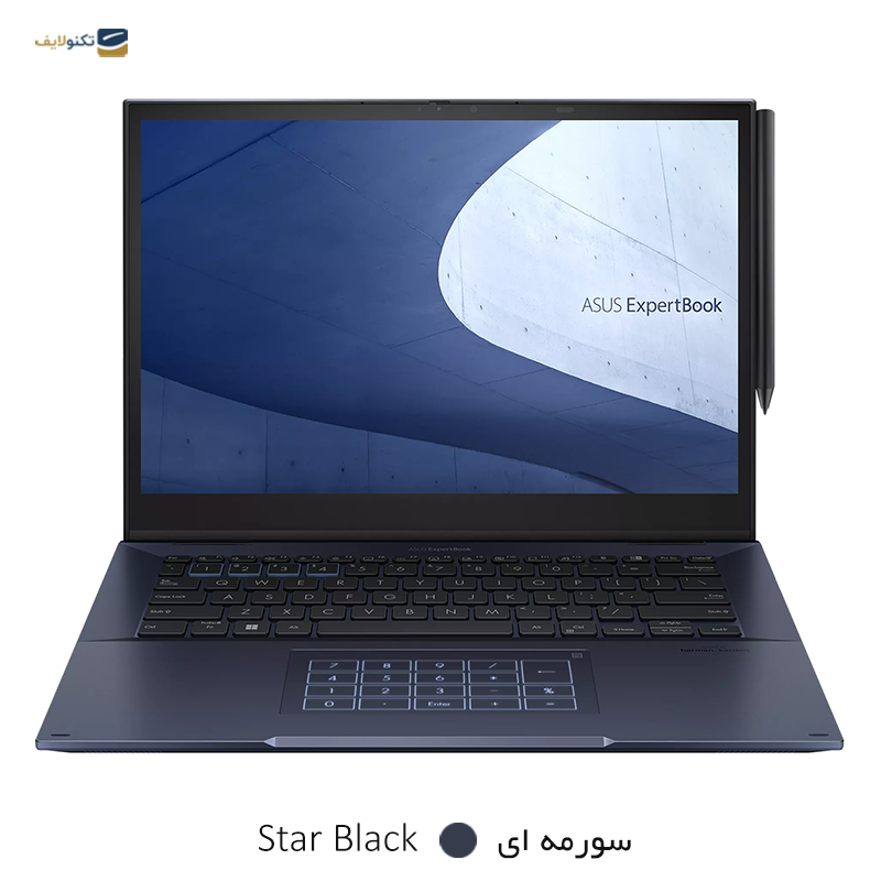 لپ تاپ ایسوس 14 اینچی مدل ExpertBook B7402FEA i5 16GB 1TB - ASUS ExpertBook B7 Flip B7402FEA i5 16GB 1TB SSD Iris Xe