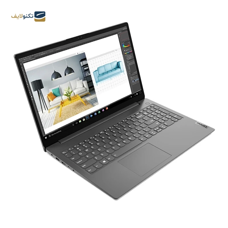 لپ تاپ لنوو 15.6 اینچی مدل V15 Athlon 7120U 8GB 512GB - Lenovo V15 Athlon Silver 7120U 8GB RAM 512GB SSD Radeon 610M