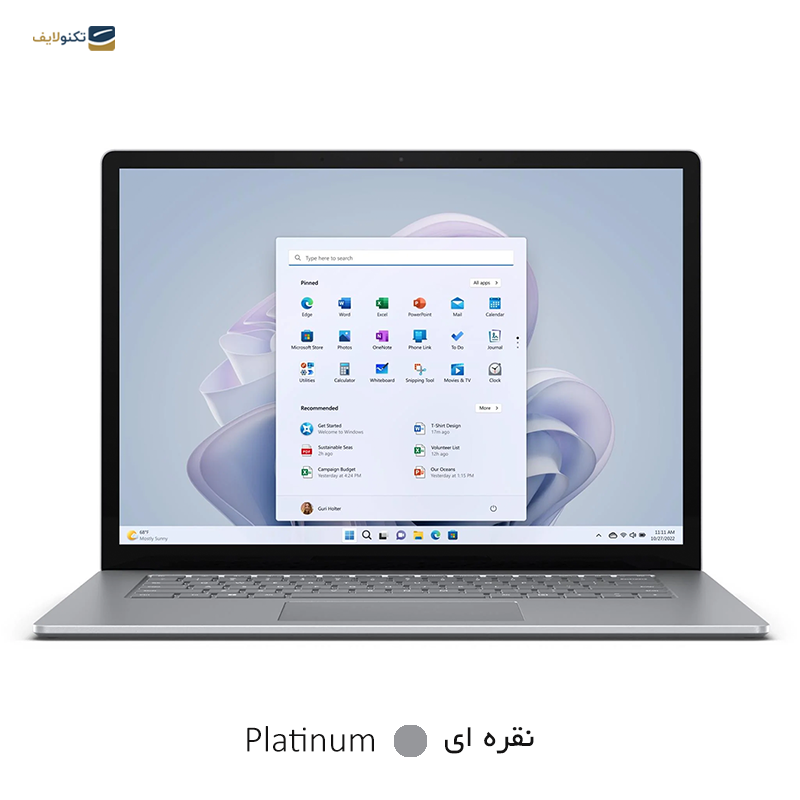 لپ تاپ مایکروسافت 15 اینچی مدل Surface Laptop 5 i7 ۱۲۵۵U 16GB 256GB  - Microsoft Surface Laptop 5 i7 ۱۲۵۵U 16GB RAM 256GB SSD Iris Xe