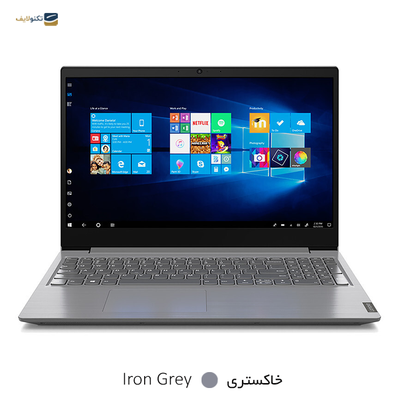 لپ تاپ لنوو 15.6 اینچی V15 IGL Celeron N4020 4GB 1TB 256GB - Lenovo V15 IGL Celeron N4020 4GB RAM 1TB HDD 256GB SSD UHD Graphics 600