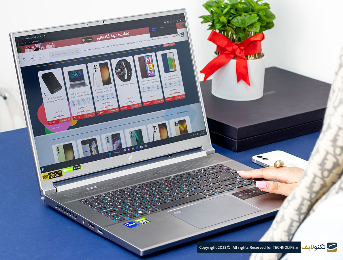 لپ تاپ ایسر 16.0 اینچی ACER Predator TRITON 300 i7 12700H-32GB-1TB SSD - Acer Predator Triton 300 i7 12700H-32GB-1TB SSD-6GB RTX3060-WQXGA 2K Laptop