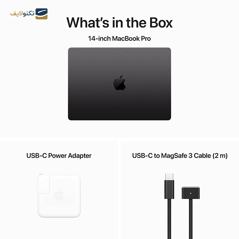 لپ تاپ اپل 14 اینچی مدل MacBook Pro MRX43 2023 M3 Pro 18GB 1TB - Apple MacBook Pro 14 MRX43 2023 M3 Pro 18GB RAM 1TB SSD
