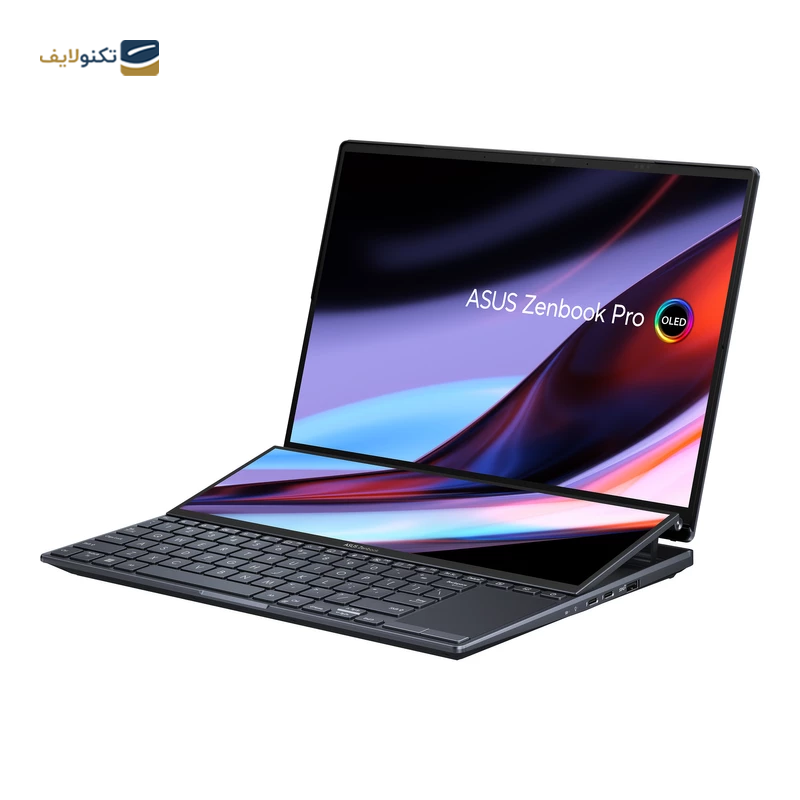 لپ تاپ ایسوس 14.5 اینچی مدل Zenbook Pro 14 Duo OLED UX8402VU i7 13700H 16GB 1TB RTX4050 - ASUS Zenbook Pro 14 Duo OLED UX8402VU i7 13700H 16GB RAM 1TB SSD RTX4050