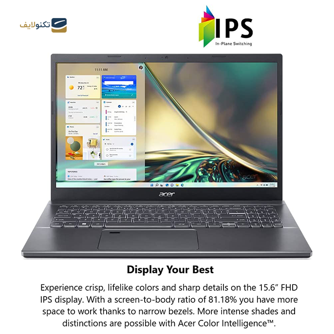 لپ‌ تاپ ایسر 15.6 اینچی مدل Aspire 5 A515 i7 1260P 16GB 1TB RTX2050 - Acer Aspire 5 A515-57G-78C9 i7 1260P 16GB RAM 1TB SSD RTX2050