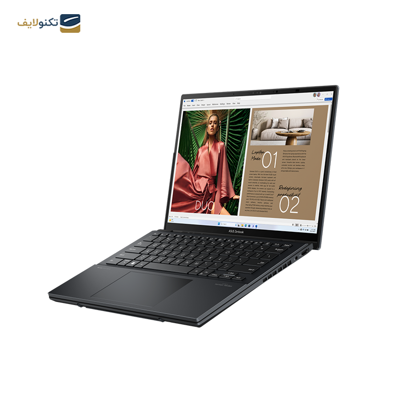 لپ تاپ ایسوس 14 اینچی مدل Zenbook Duo UX8406MA Ultra 9 185H 32GB 1TB - Asus Zenbook Duo UX8406MA Ultra 9 185H 32GB RAM 1TB SSD Arc