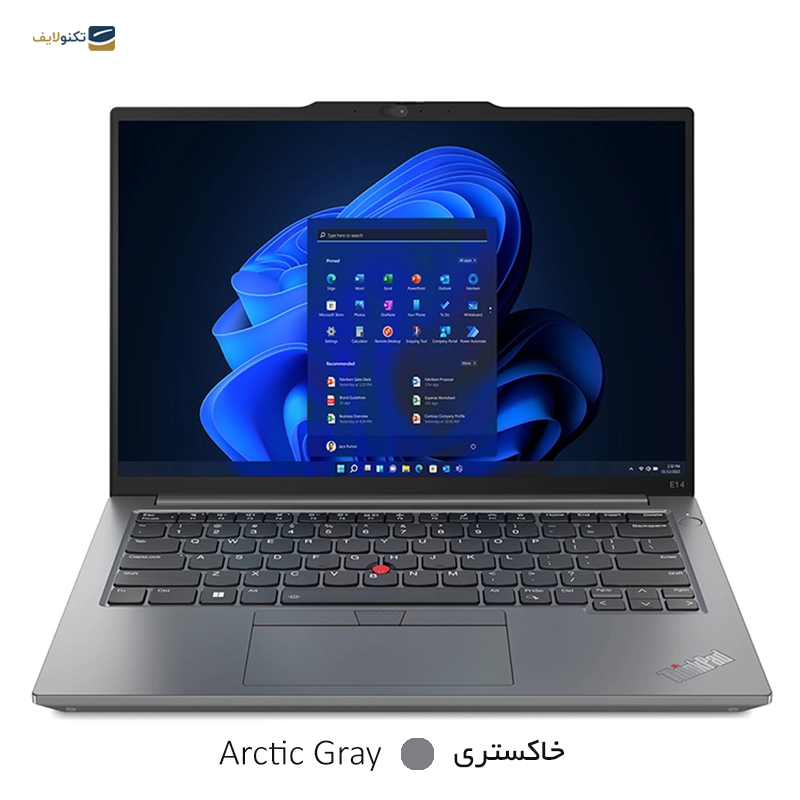 لپ تاپ لنوو 14 اینچی مدل ThinkPad E14 i7 1355U 40GB 1TB MX550 - Lenovo ThinkPad E14 Gen 4 i7 1355U 40GB RAM 1TB SSD MX550